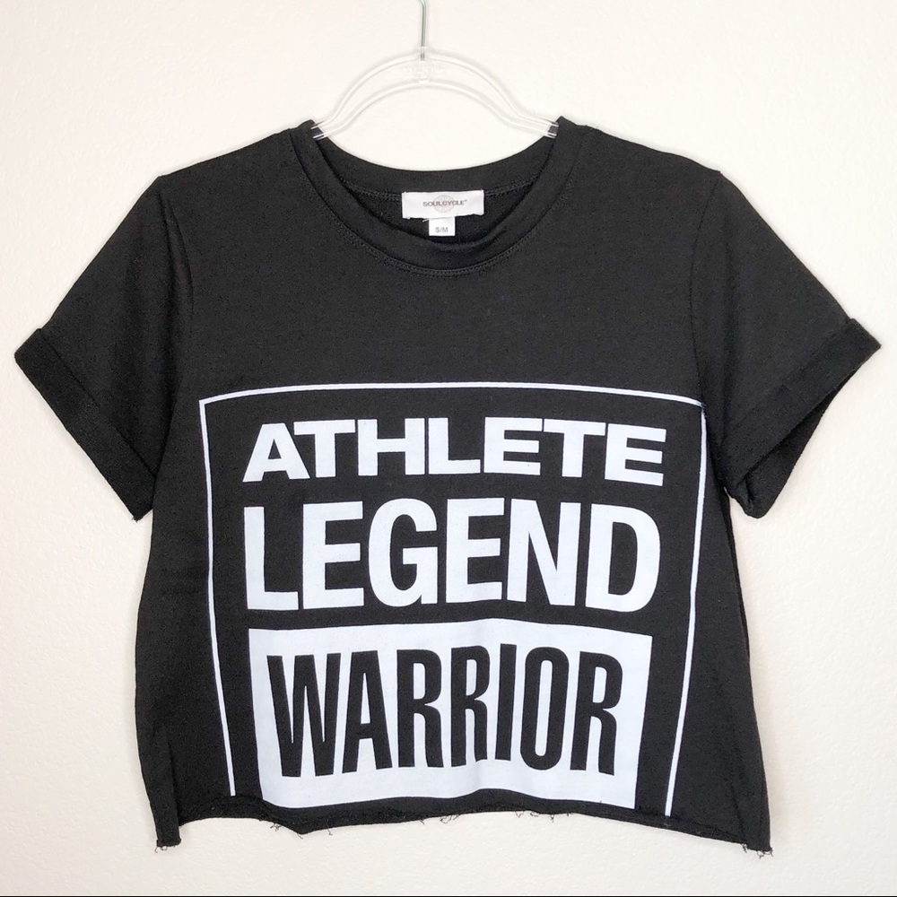 Soulcycle “Athletic Legend Warrior” Top Crop S/M